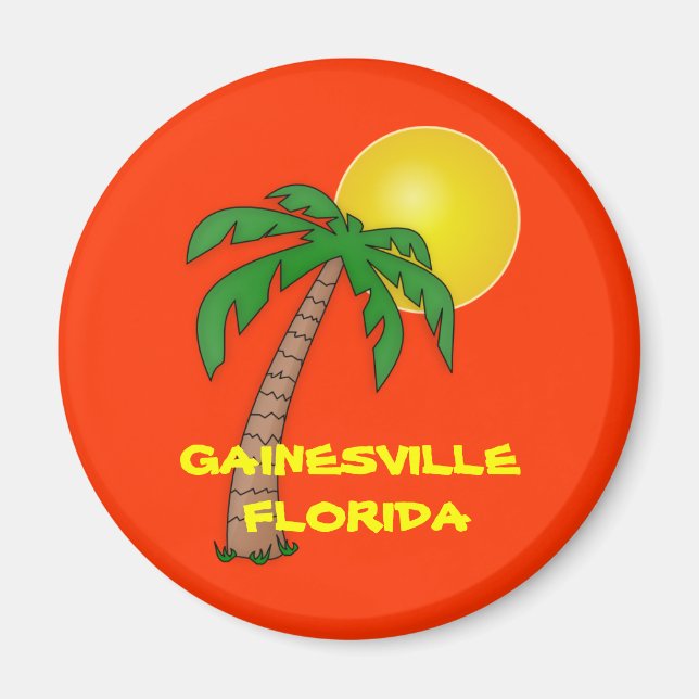 Sunny GAINESVILLE FLORIDA-kylmagnet Magnet (Framsidan)