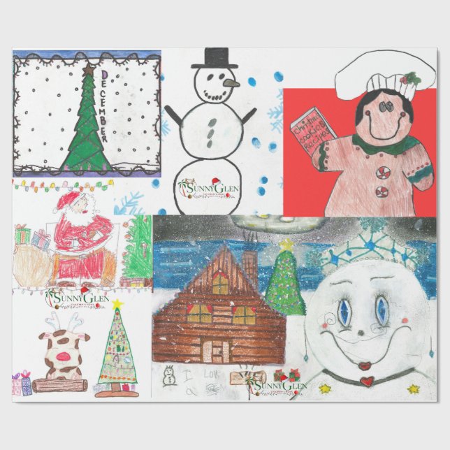 Sunny Glen Wrapping Papper Presentpapper (Platt)