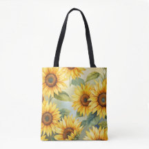 Sunny glöd Solros Tote Bag