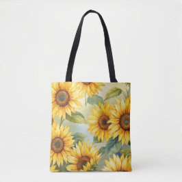 Sunny glöd Solros Tote Bag Tygkasse