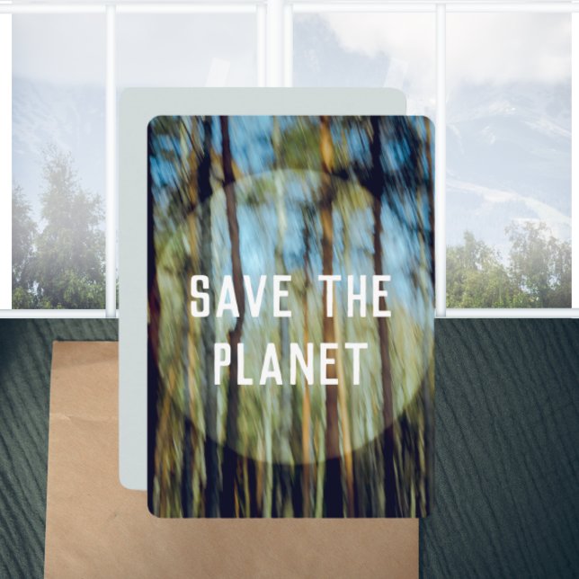 Sunny gräs-skog kort (Skapare uppladdad)