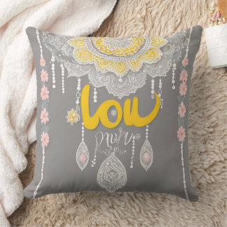 Sunny Grått Snöre AI art Kudde