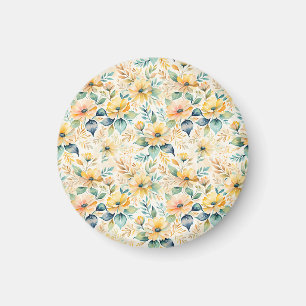 Sunny Guld Flowers Magnet