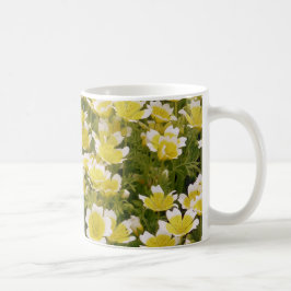 Sunny Guld White Flowers Kaffemugg