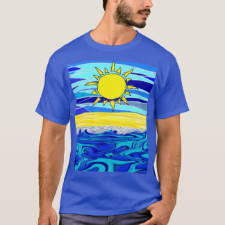Sunny Gult Blue Sea T Shirt
