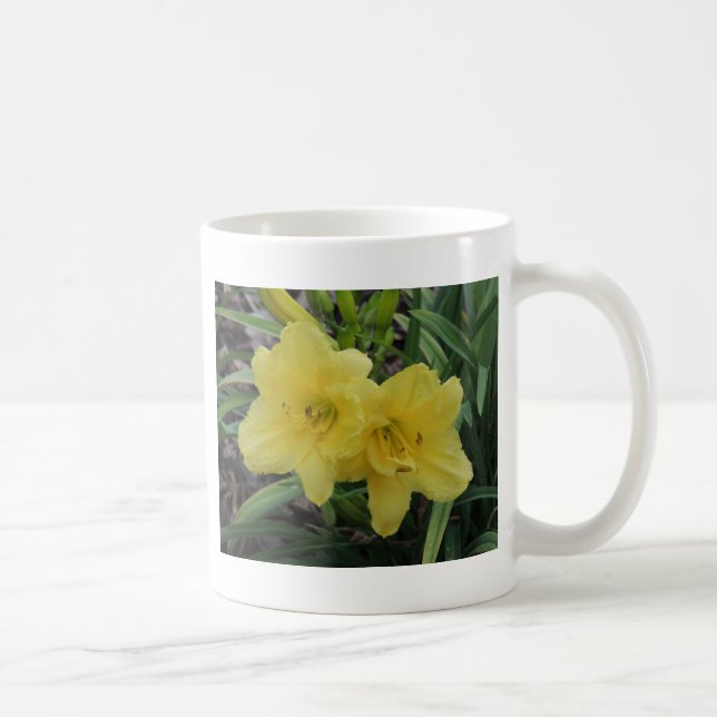 Sunny Gult Daylilies Kaffemugg (Höger)