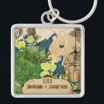 Sunny Gult Elegance Vintage Birdcage Peacock Fyrkantig Silverfärgad Nyckelring<br><div class="desc">Sunny Gult Elegance Vintage Peony Blue Peacock bird Keepsak Keychain Se fler vintage fågelprodukter Peacock Wedding Invations Vintage Paisley Peacock Färg eller Fuchsia och Lime Paisley Wedding bjudation -Paisley Peacock Färg bröllopsinbjudningar, OSA, Spara datum- och mottagningsbevis. OSA- och platskort OSA- och platskort Vintage Bird Bröllop och speciella tillställningar Vintage Bröllop...</div>