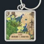 Sunny Gult Elegance Vintage Birdcage Peacock Fyrkantig Silverfärgad Nyckelring<br><div class="desc">Sunny Gult Elegance Vintage Peony Blue Peacock bird Keepsak Keychain Se fler vintage fågelprodukter Peacock Wedding Invations Vintage Paisley Peacock Färg eller Fuchsia och Lime Paisley Wedding bjudation -Paisley Peacock Färg bröllopsinbjudningar, OSA, Spara datum- och mottagningsbevis. OSA- och platskort OSA- och platskort Vintage Bird Bröllop och speciella tillställningar Vintage Bröllop...</div>