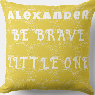 Sunny Gult Tribal Tepee Pillow Kudde