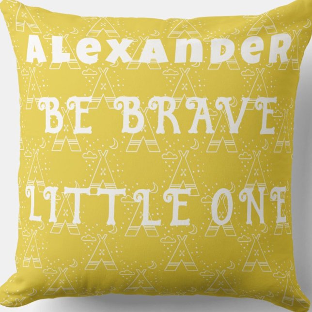 Sunny Gult Tribal Tepee Pillow Kudde (Skapare uppladdad)