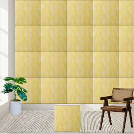 Sunny Gult Watercolor Ceramic Tile Kakelplatta