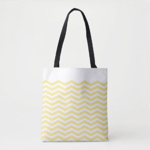 Sunny gult Zigzag Mönster Crossbody Bag Tygkasse
