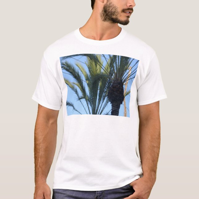 Sunny Handflatan Träd California Vacation Tee (Framsida)