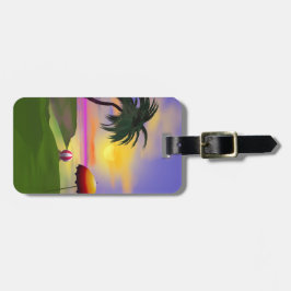 Sunny Island Beach Vacation Bagagebricka