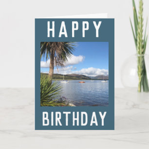 Sunny Kames Bay på Isle of Bute, Scotland Card Kort