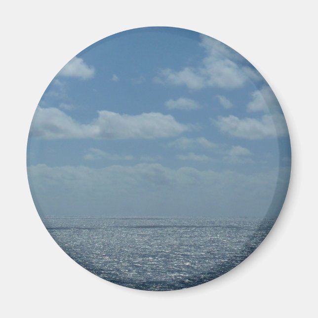 Sunny Karibiska havets blåhav Magnet (Framsidan)