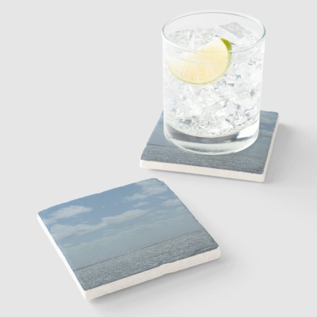 Sunny Karibiska havets blåhav Underlägg Sten (Sidan)