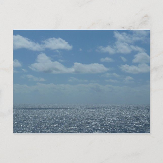 Sunny Karibiska havets blåhav Vykort (Framsida)