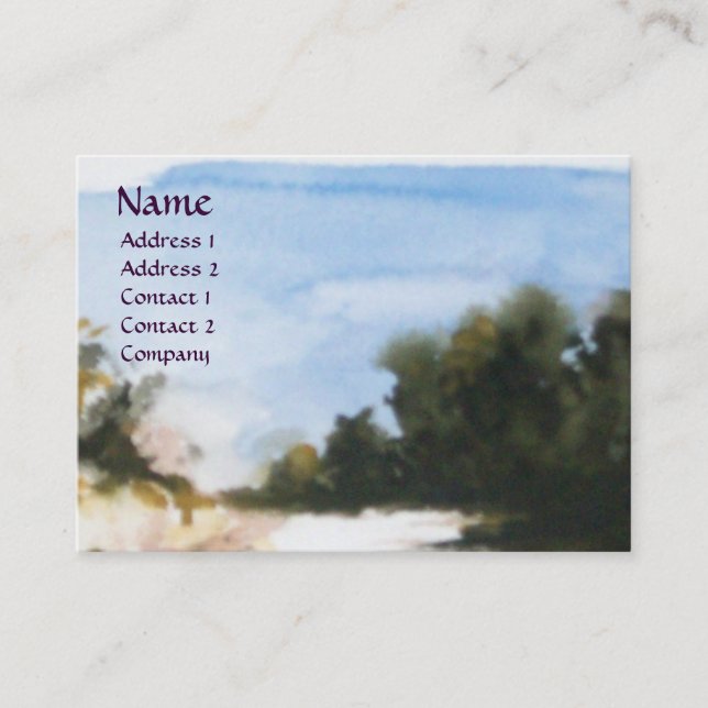 SUNNY LANTRYSIDE I TUSCANY VISITKORT (Framsida)