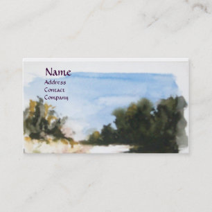 SUNNY LANTRYSIDE IN TUSCANY monogram Visitkort