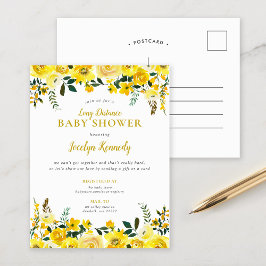 Sunny Meadow Long Avstånd Baby Shower-inbjudan Helg Vykort