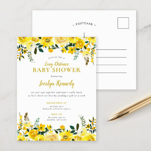 Sunny Meadow Long Avstånd Baby Shower-inbjudan Helg Vykort