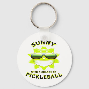 Sunny med en PickleBall-chans Nyckelring