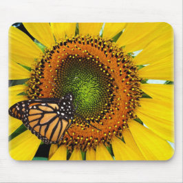 Sunny Monarch Butterfly Mousepad Musmatta