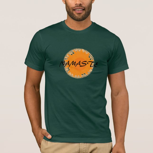 Sunny Namaste - Yoga Tee Shirt (Framsida)