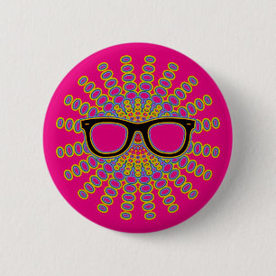 Sunny Nerd Glasses + din backgr. & idéer Knapp