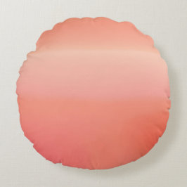 Sunny Peach AI art. Rund Kudde