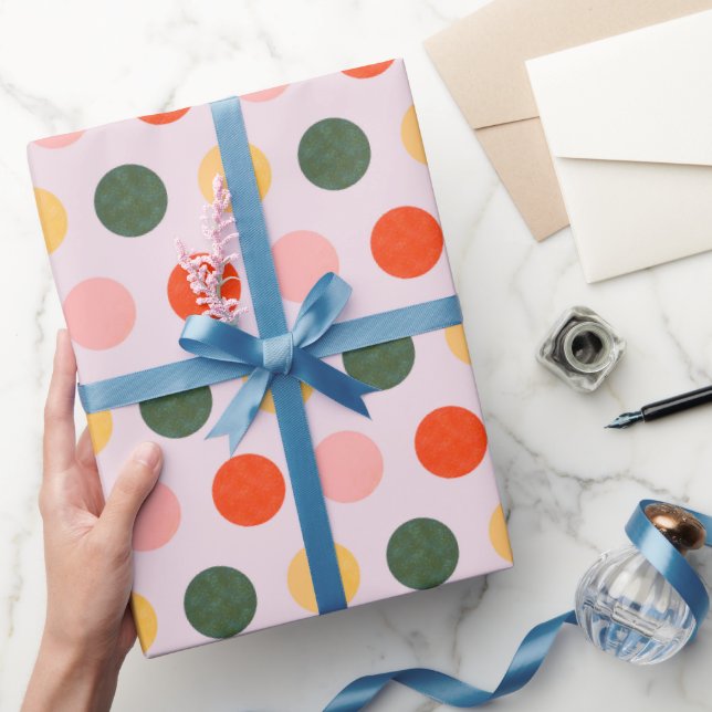 Sunny Polka Dots Presentpapper (Gifting)