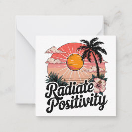 Sunny positiv scen anteckningskort