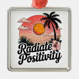 Sunny positiv scen julgransprydnad metall