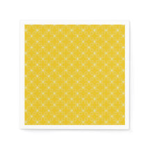 Sunny Radiance Patterned Cocktail Napkins