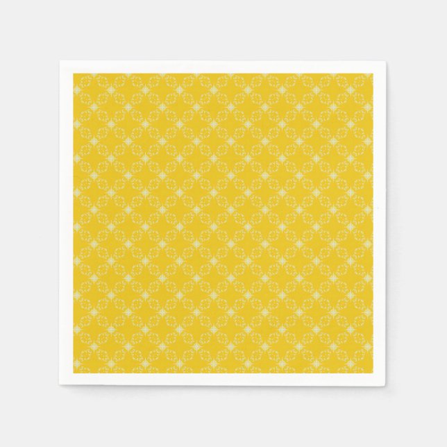Sunny Radiance Patterned Cocktail Napkins Pappersservett (Framsidan)