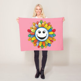 Sunny Ray Flower Fleecefilt