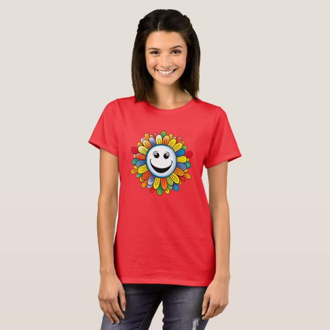 Sunny Ray Flower T Shirt (Hel framsida)