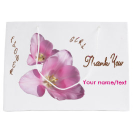 Sunny Rosa Tulips Flower Girl Tack Gift Bag