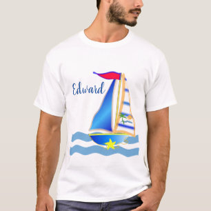 Sunny Sailing Day Anpassningsbar T Shirt