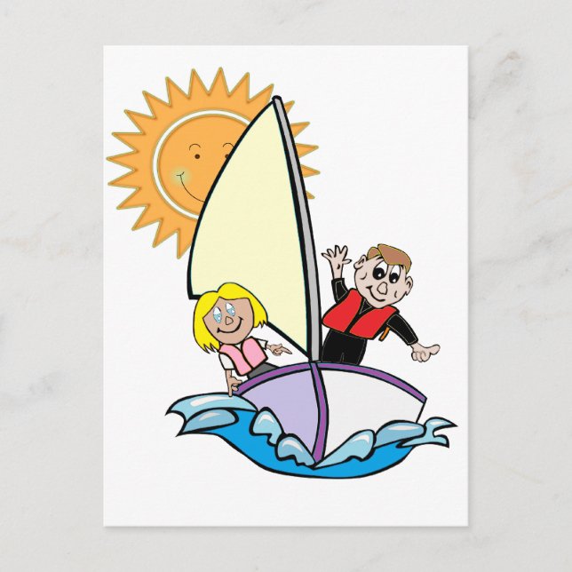 Sunny Sailing Vykort (Framsida)