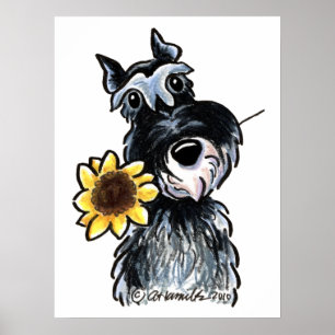 Sunny Schnauzer Classic Poster
