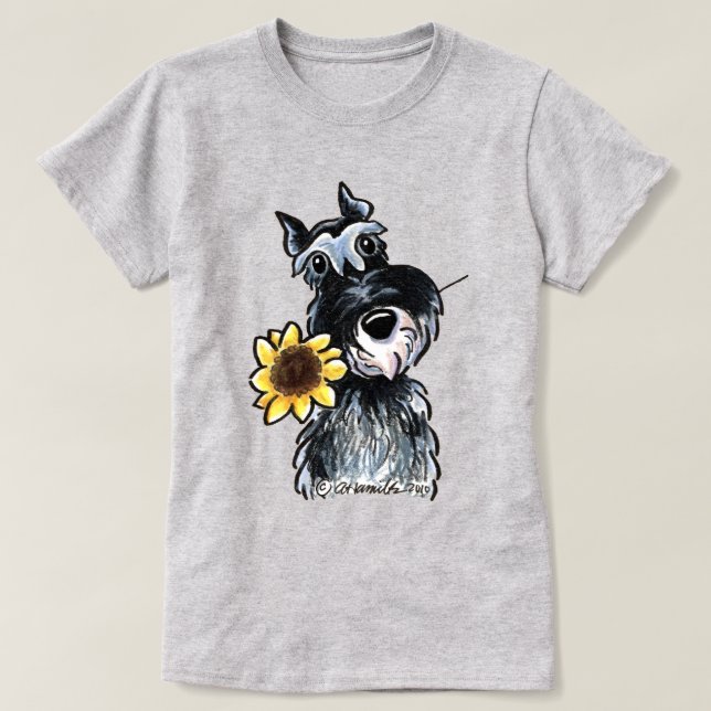Sunny Schnauzer Classic T-shirt (Design framsida)