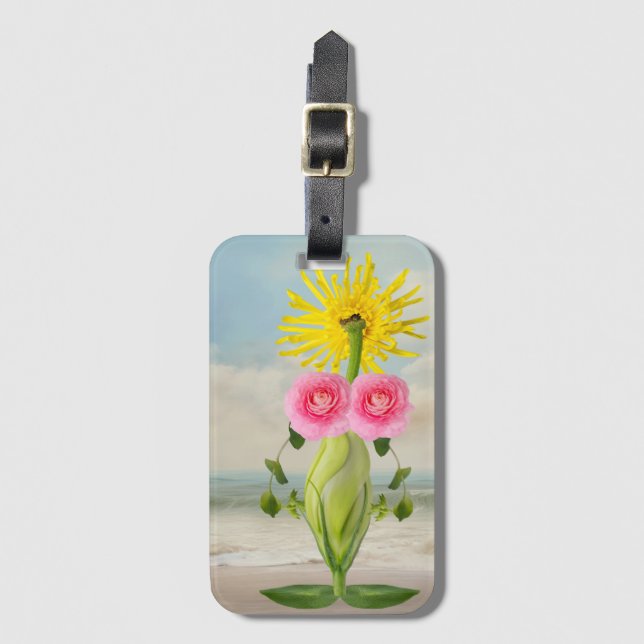 Sunny Sea Goddess Luggage Tag Bagagebricka (Framsida vertikal)