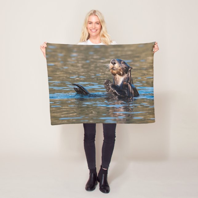 Sunny Sea Otter Fleecefilt (På plats)