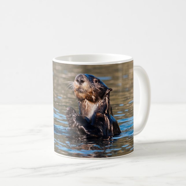 Sunny Sea Otter Kaffemugg (Framsida höger)