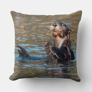 Sunny Sea Otter Kudde