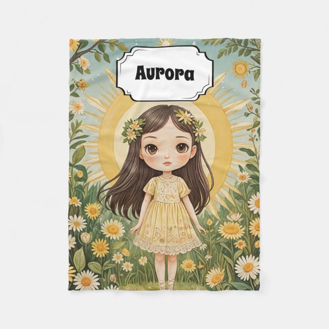 Sunny Sergranat Personlig Fleecefilt (Framsidan)