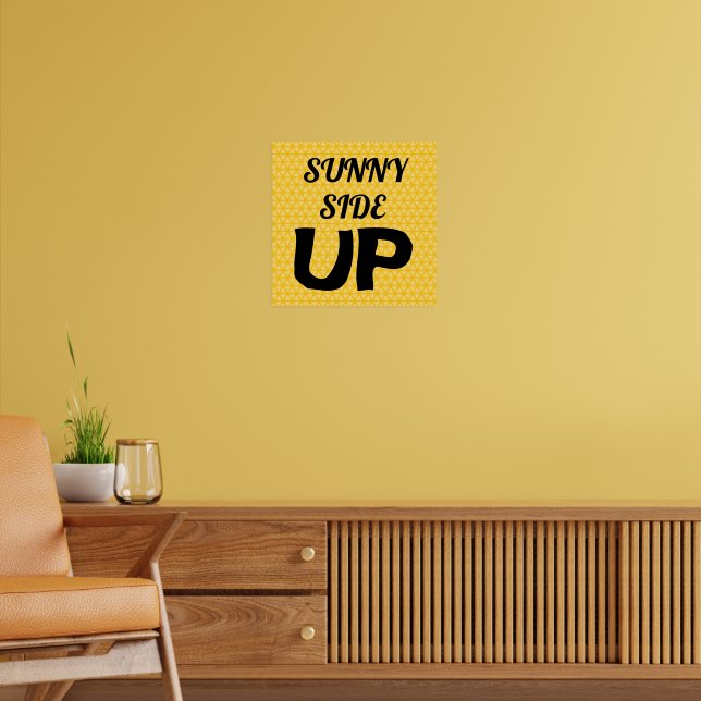Sunny sida upp Gult Orange 4 Poster (Vardagsrum 2)