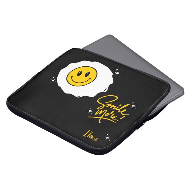 Sunny side-leende Anpassade Laptop Fodral (Framsida topp)
